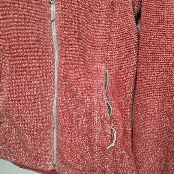 THE NORTH FACE Women's Osito 2 Jacket Vintage White/Spiced Coral Stripe, Small - Picture 5 of 9